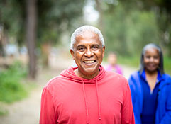 Photo of a man smiling. Link to Life Stage Gift Planner Over Age 70 Situations.